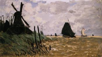 Claude Oscar Monet : Windmill at Zaandam II